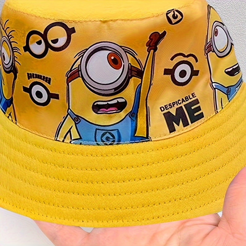 Minions Cute Cartoon Bucket Hat - Lightweight,, Perfect for Travel & Beach Parties, Sun Protection Essential