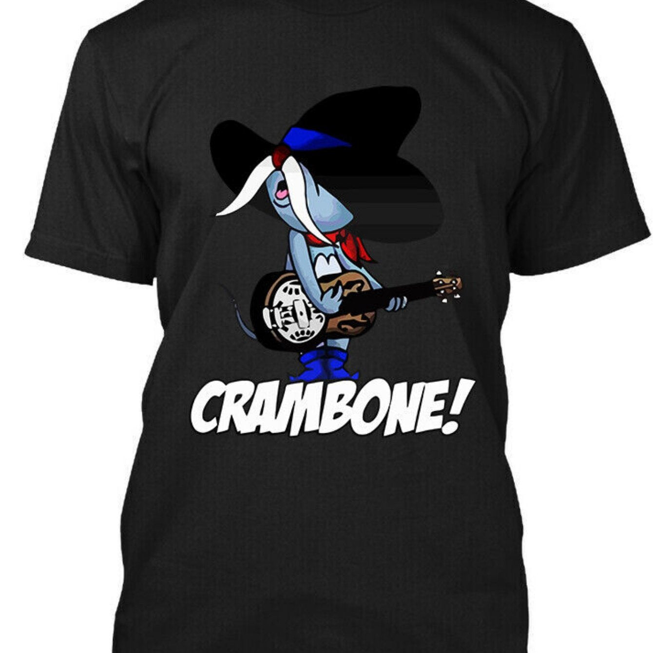 Brand new Vintage art T-shirt with label Uncle Pecos Crambone Funny vintage cartoon songs