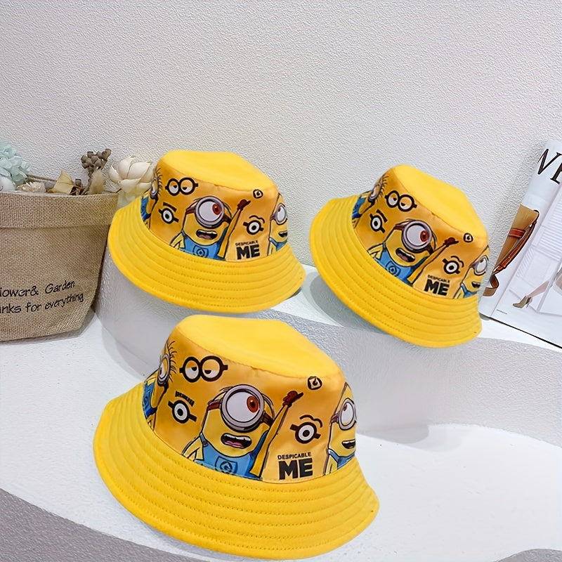 Minions Cute Cartoon Bucket Hat - Lightweight,, Perfect for Travel & Beach Parties, Sun Protection Essential