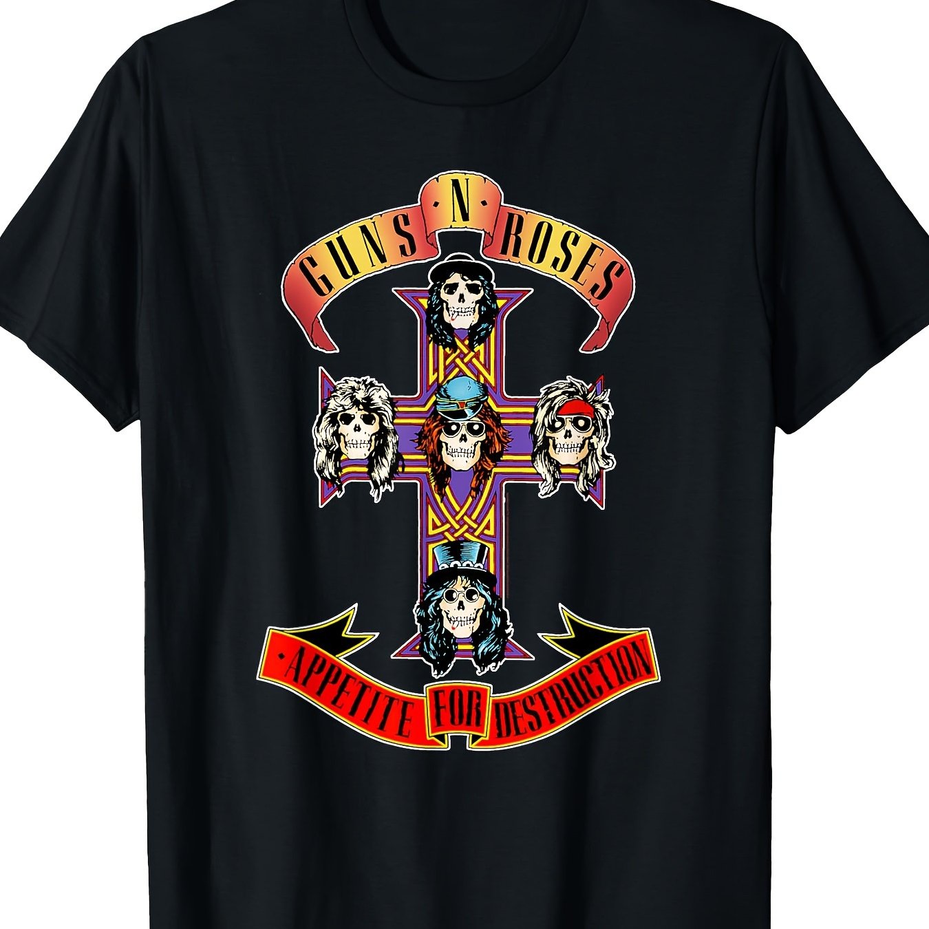 Guns N 'Roses Official Cross T-Shirt