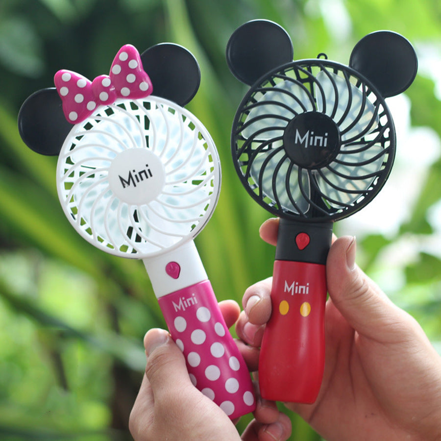 Introducing the Portable Mickey or Minnie Rechargeable fan