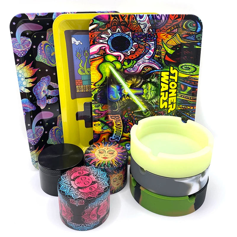 3Pcs Tray/W Metal **SMOKING DEVICES**