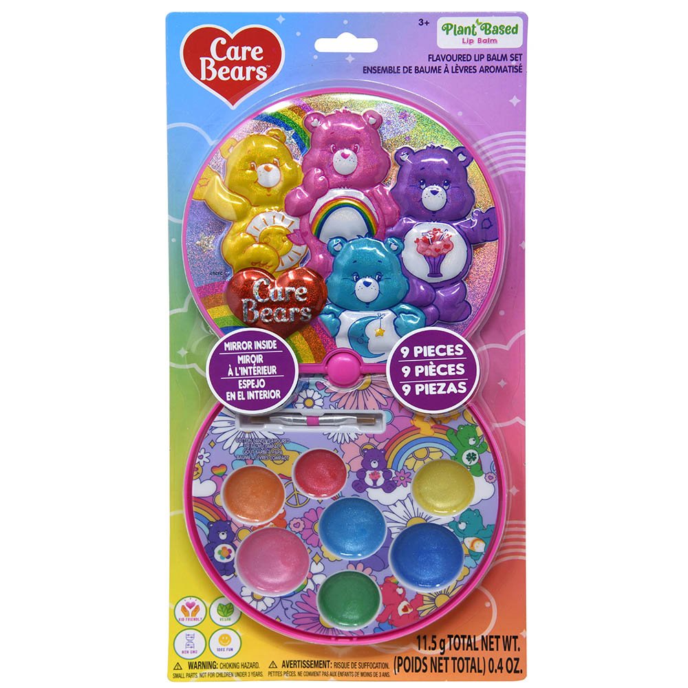 Care Bears 9-Piece Plant-Based Lip Balm Set