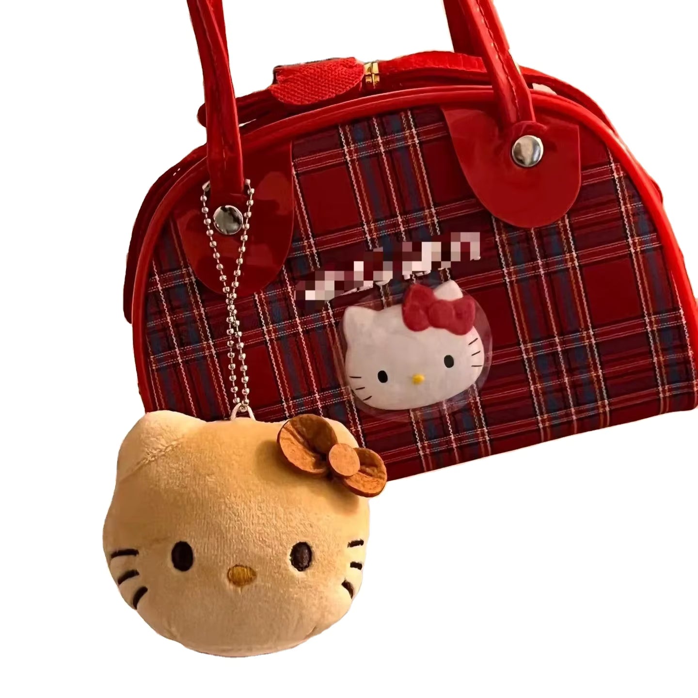 π Hello Kitty Plaid Charm Handbag β Women's Edition