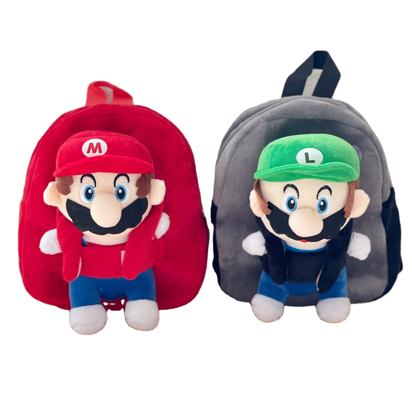 🎮 Mario & Luigi Plush Backpack Toys – Super Soft, Super Iconic!