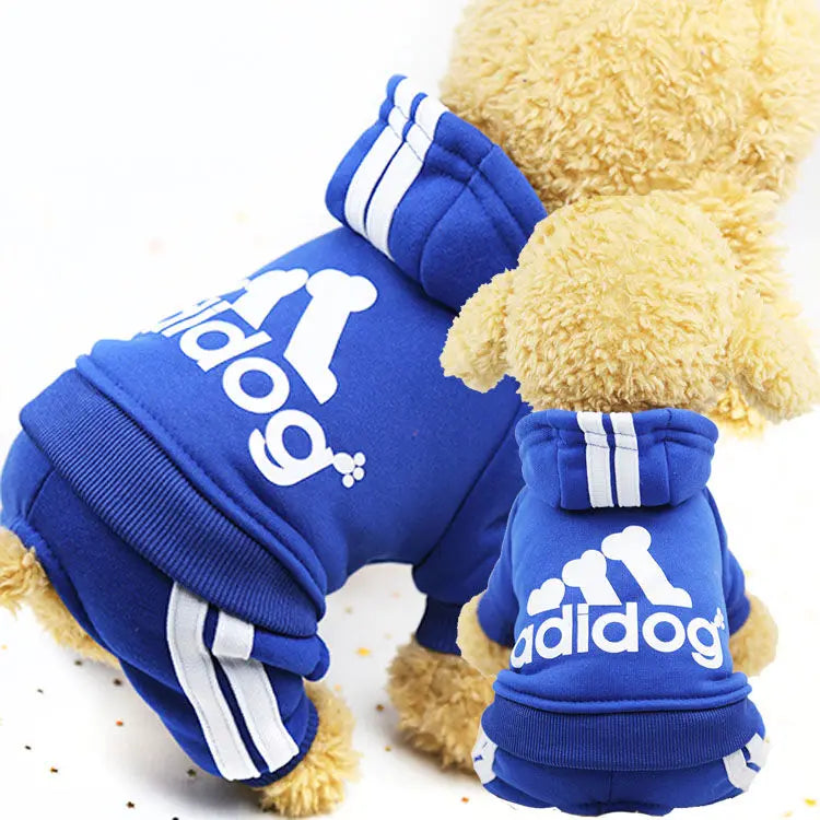 Adidog Dog Clothes Autumn and Winter Sweatshirt.s**PET SUPPLIES**