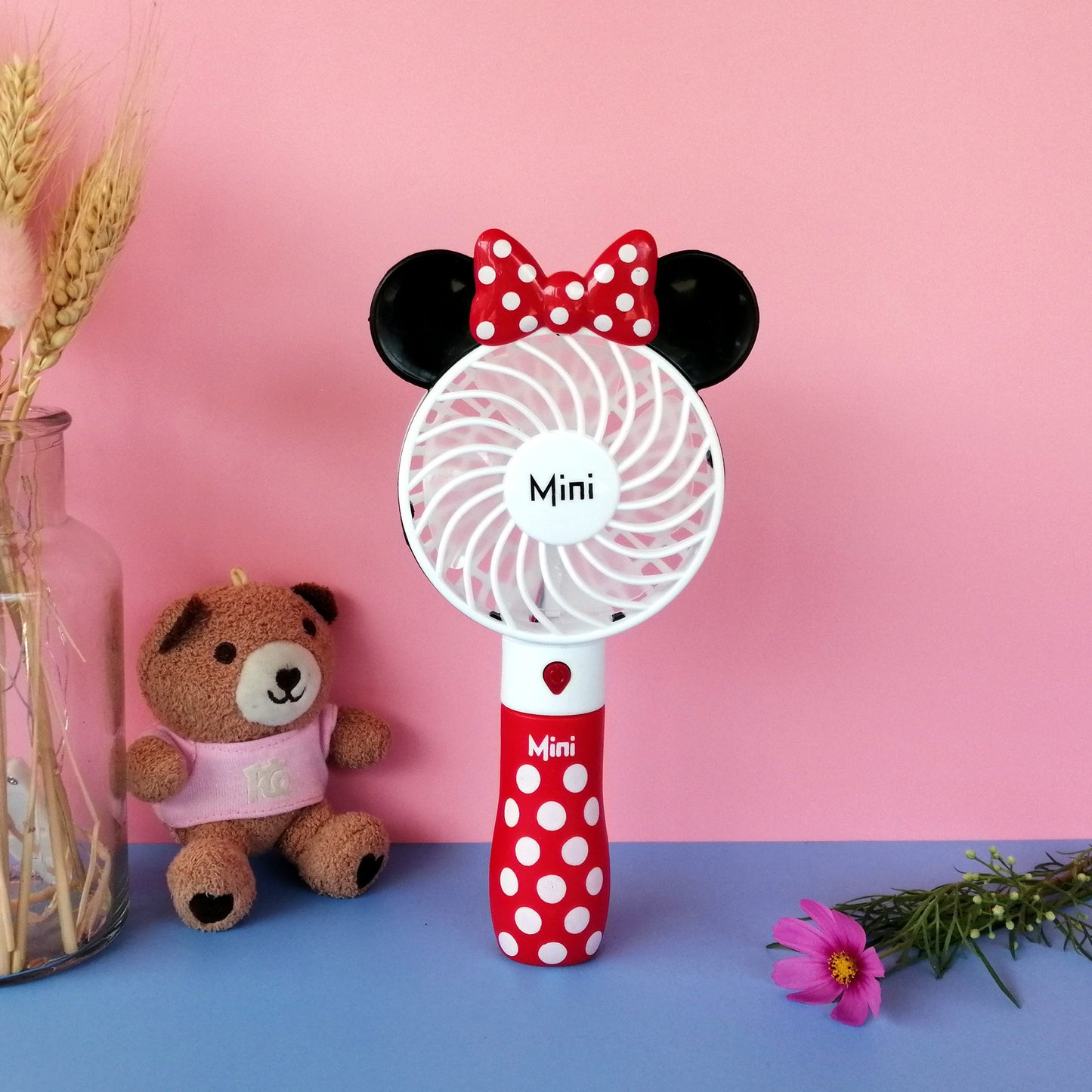 Introducing the Portable Mickey or Minnie Rechargeable fan