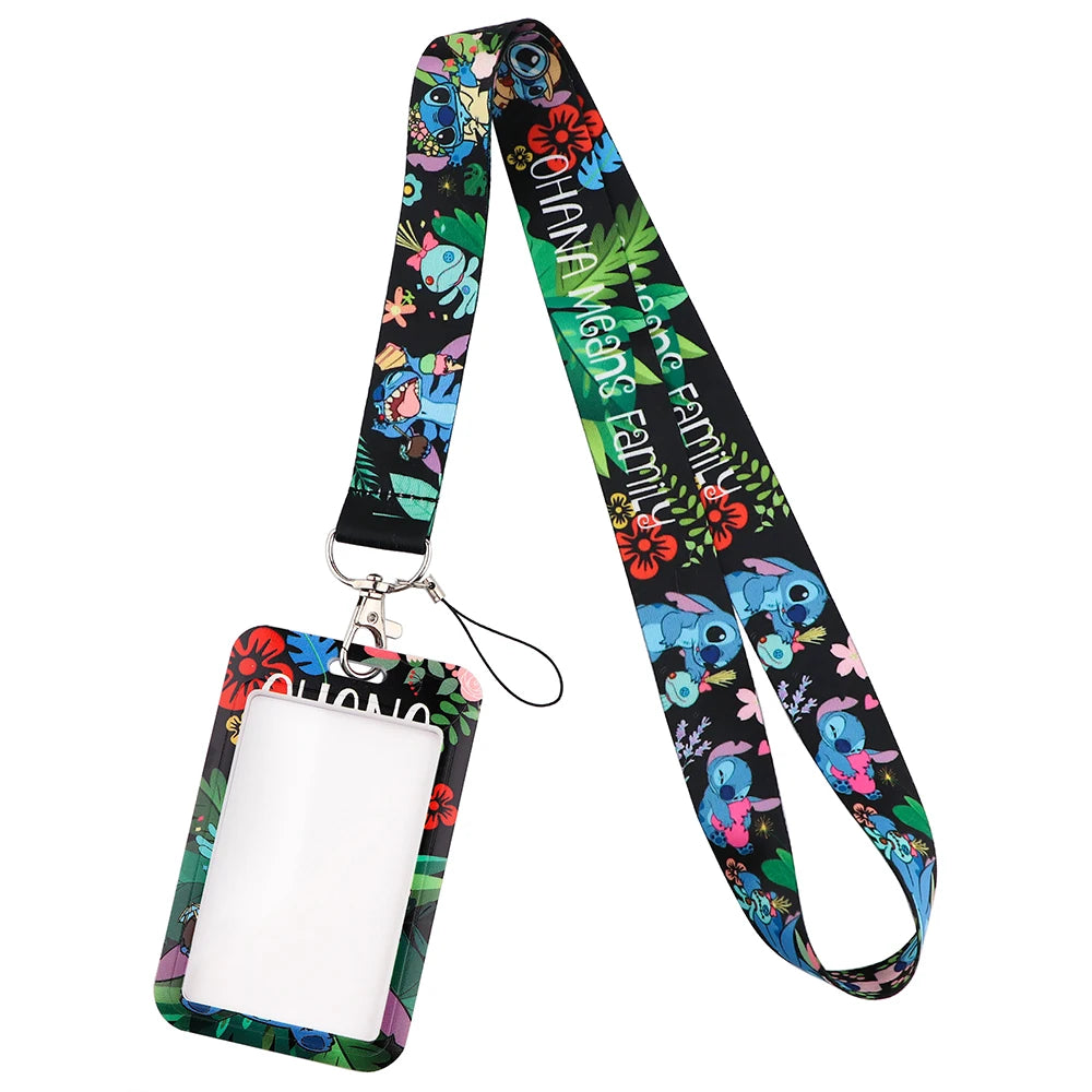 Stitch Lanyard ID Card Badge Holder