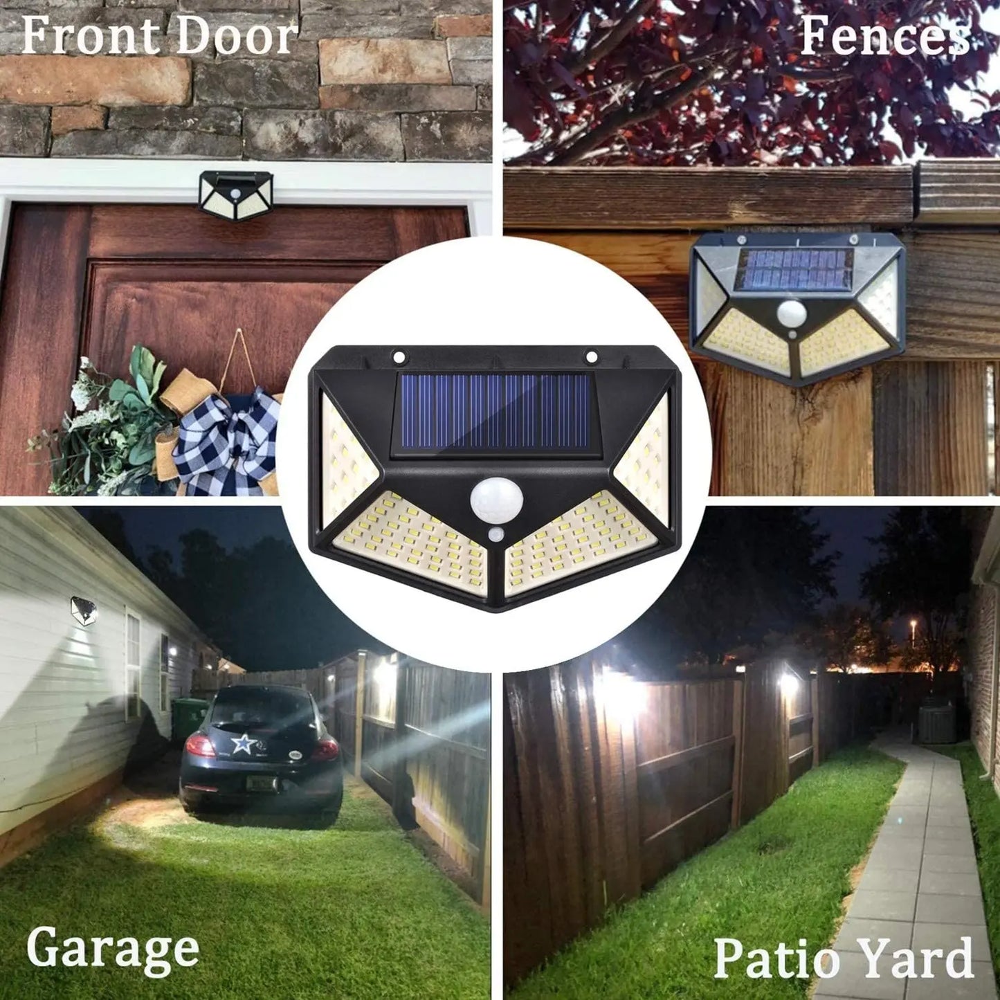 Solar Power Wall Light-Motion Sensor Waterproof