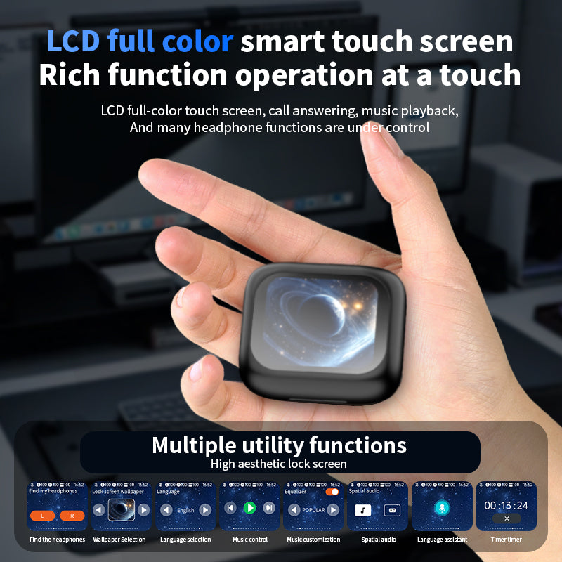 L09 Ai Translator Earbuds Smart Touch Screen Translator Earphone 164 Languages Translator