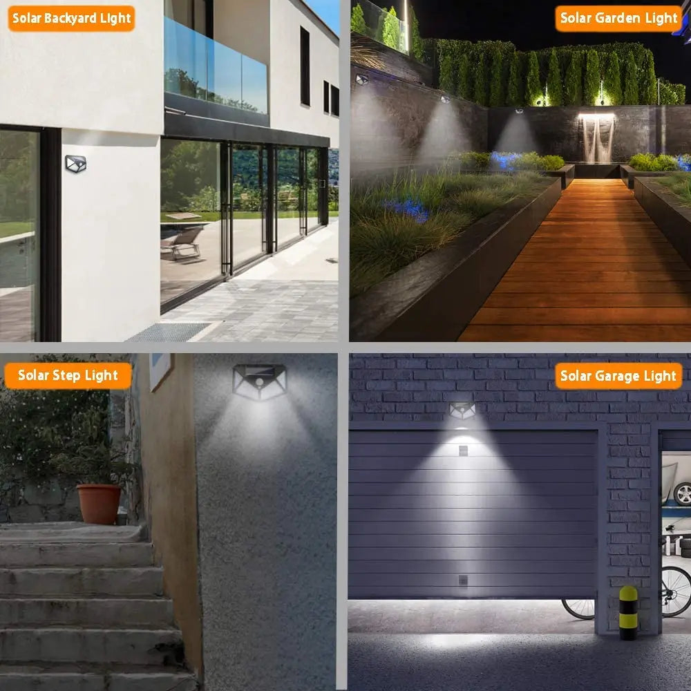 Solar Power Wall Light-Motion Sensor Waterproof