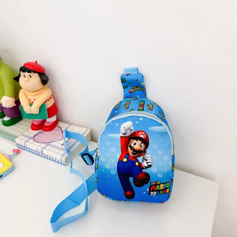 Level Up Your Kid's Style with the Super Mario Crossbody Bag!