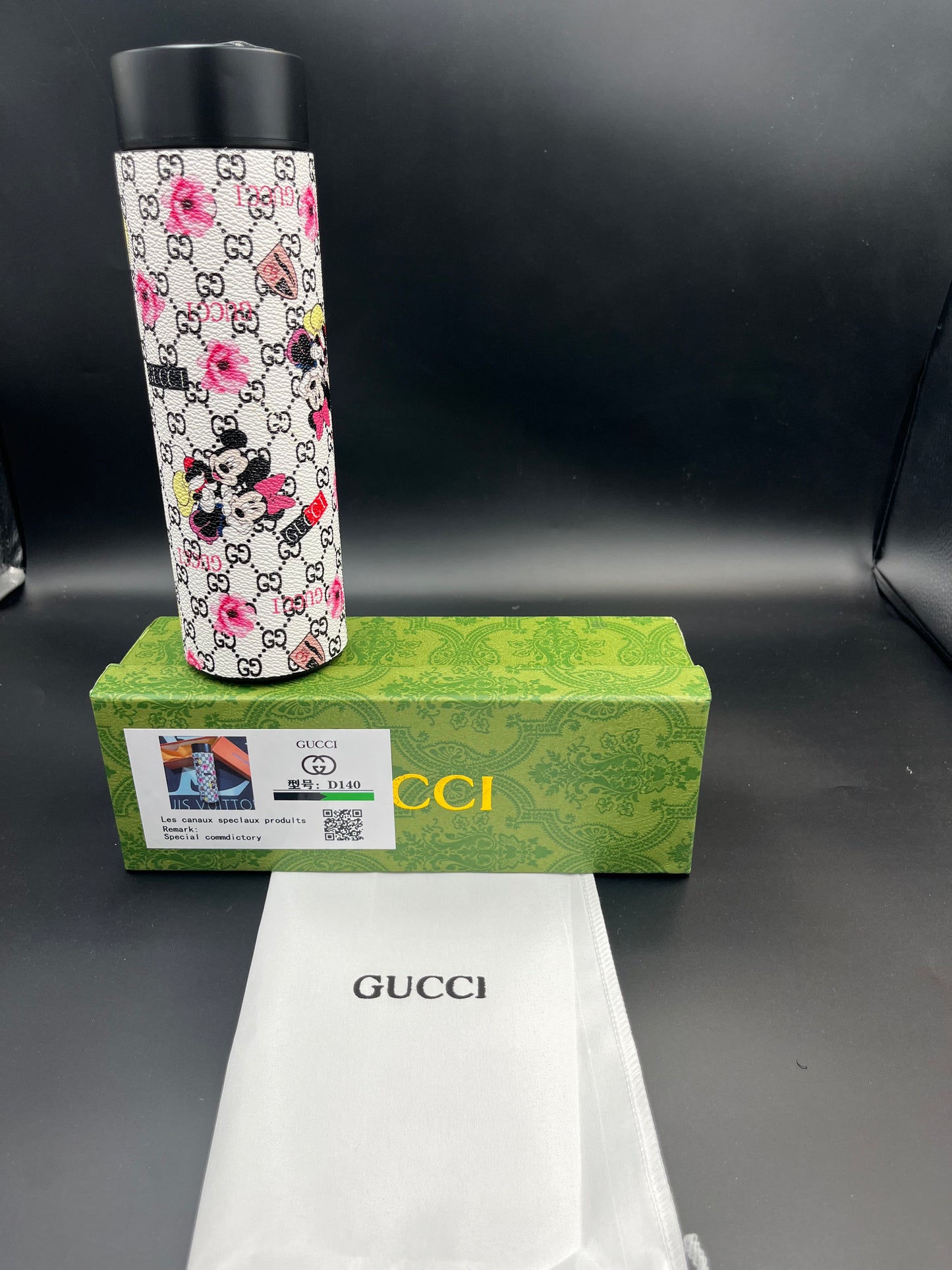 🖤 GUCCI x Disney Minnie Mouse Monogram Travel Tumbler