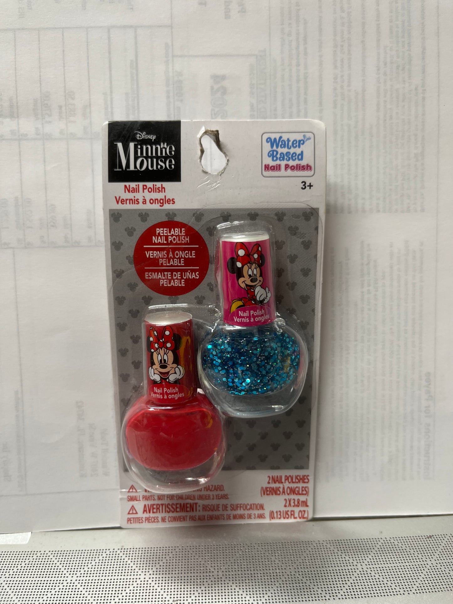 Disney Minnie Mouse Water-Based Nail Polish