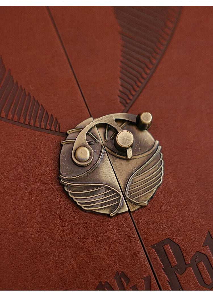 Harry Potter Hard Leather Hinge Thread-Mounted Diary