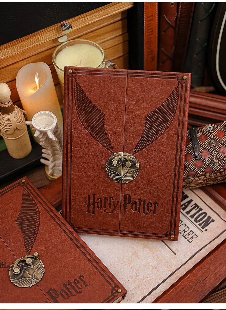 Harry Potter Hard Leather Hinge Thread-Mounted Diary