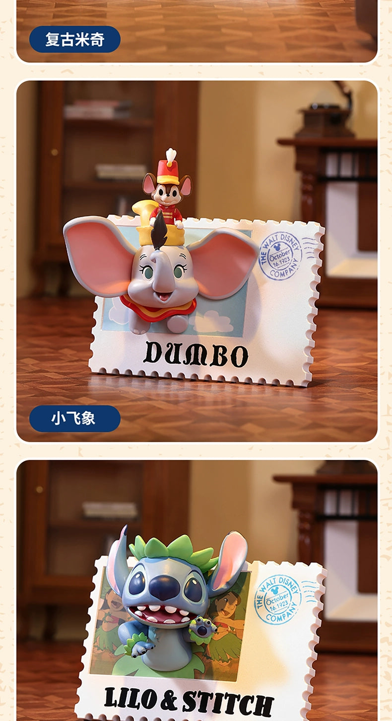 Disney 100 Th Anniversary Retro Stamp Blind Box Refridgerator Magnets