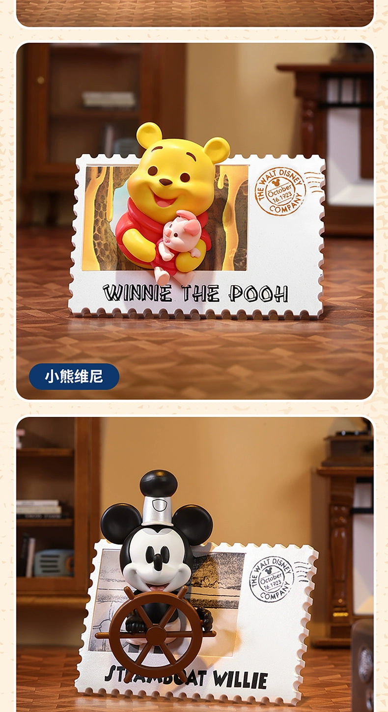 Disney 100 Th Anniversary Retro Stamp Blind Box Refridgerator Magnets