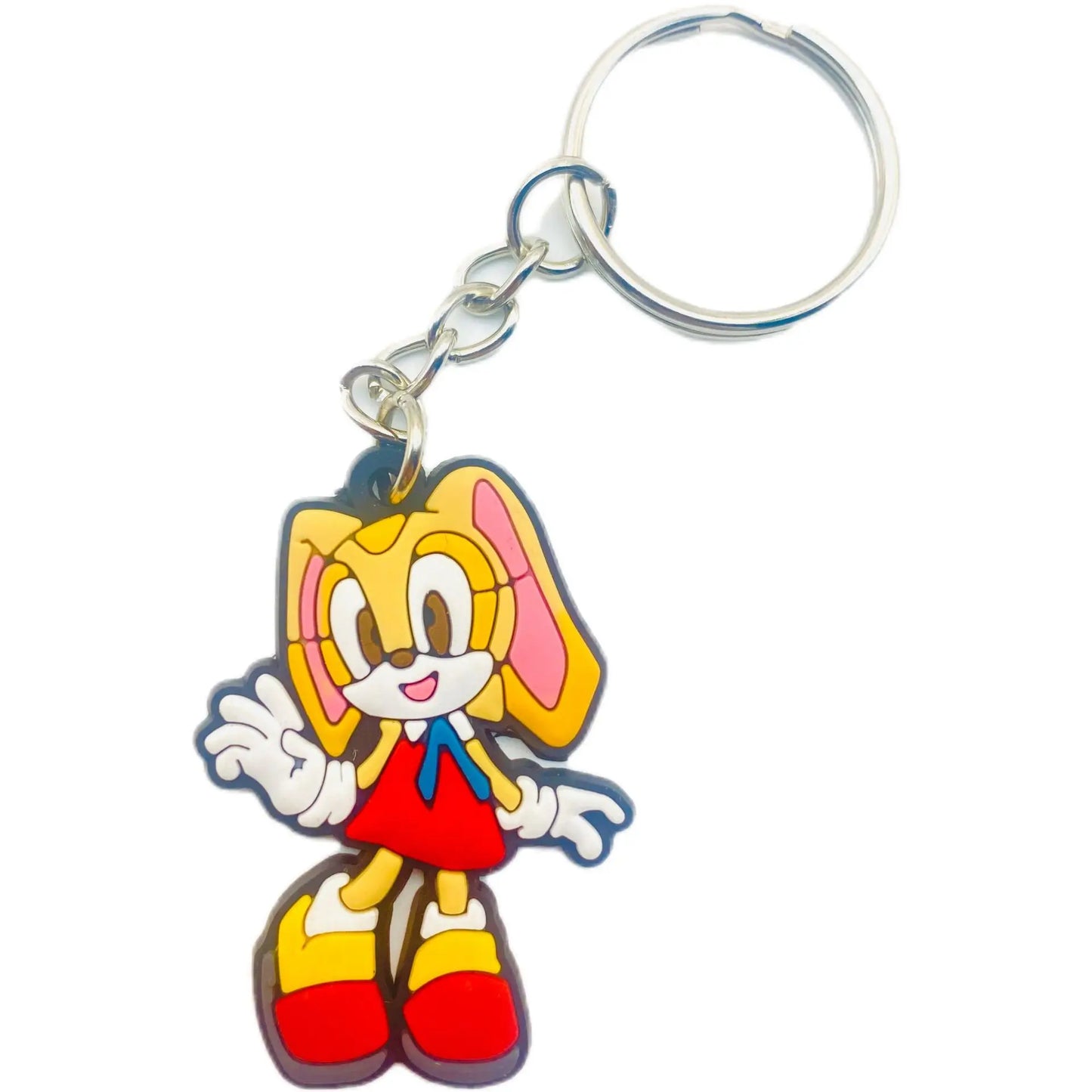 New Sonic The Hedgehog Key Chain Pendant Key Chain Hangings Pvc Japanese Anime Key Ring Schoolbag Decoration