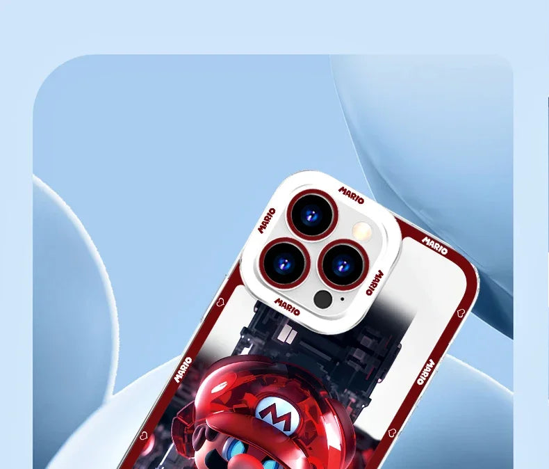 Super M-Marios Bros Clear Case for Samsung Galaxy S23 S22 Ultra S21 S20 FE S10 Plus Note 20 10 9 A32 A52S A52 A72 Silicone Cover