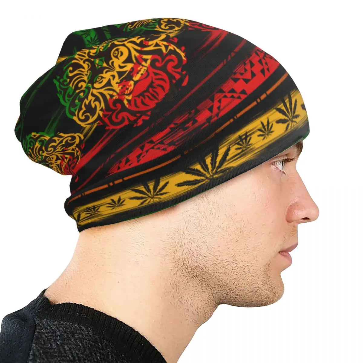 420 Reggae Rasta Lion Cannabis Beanies