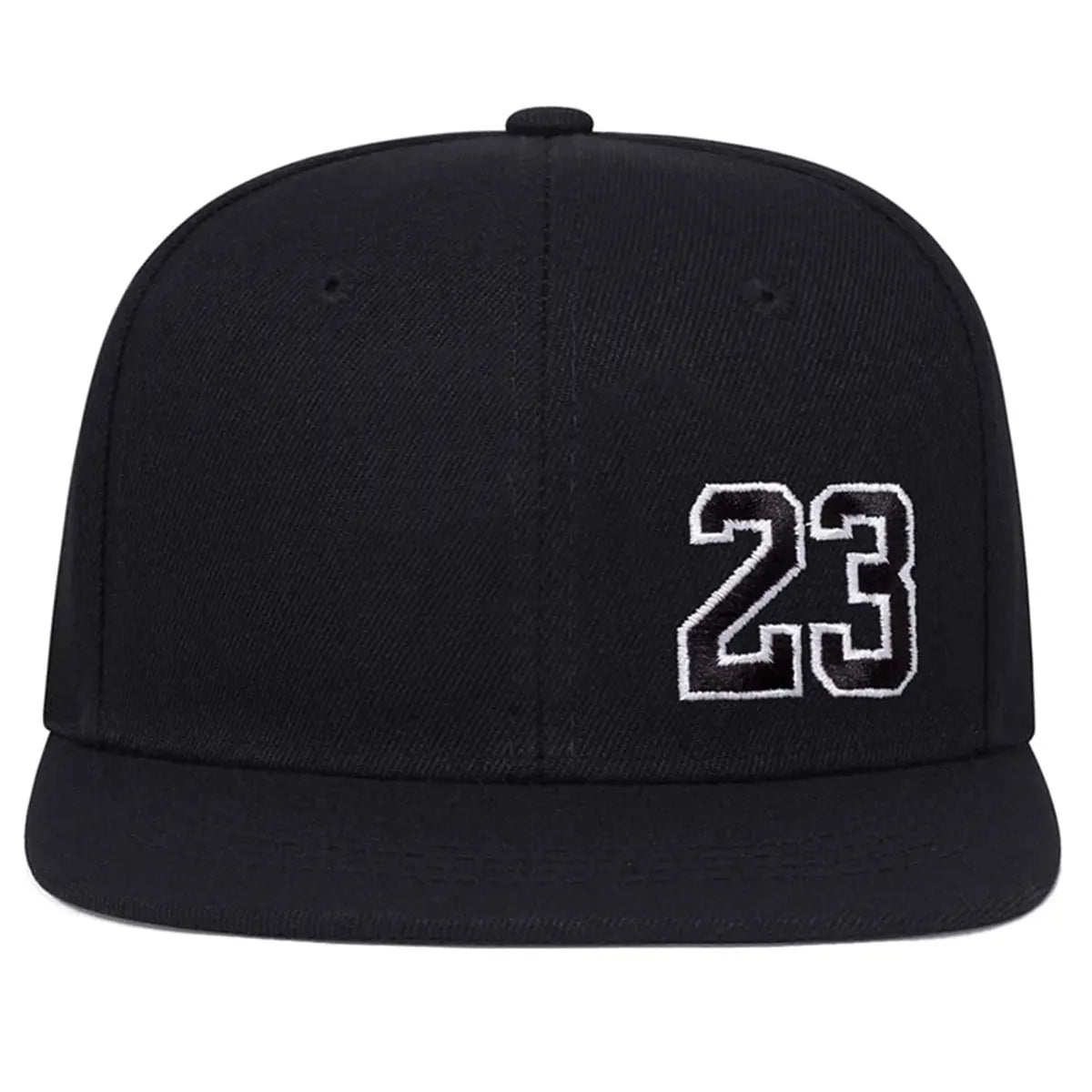 Men's One-Piece Unisex Hat with Number 23 Embroidery, Hip-Hop Style, Adjustable for Sun Protection, Ideal for Leisure, Spring and Autumn Travel, and Vacation.