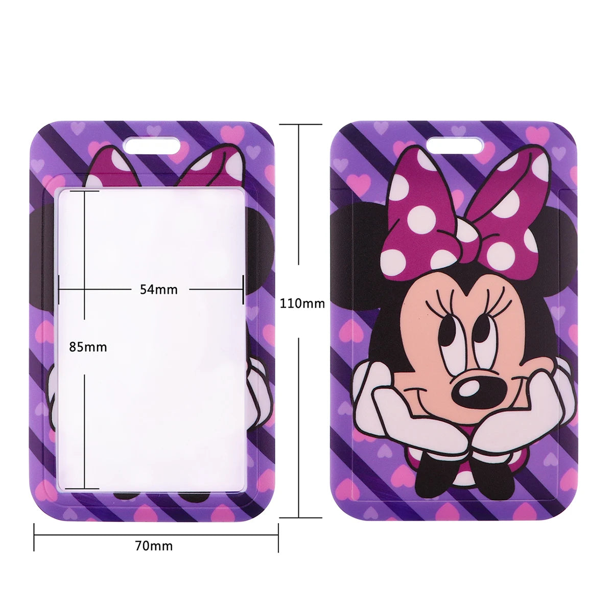 DISNEY Minnie Mouse Keychain Lanyard ID Badge Holder