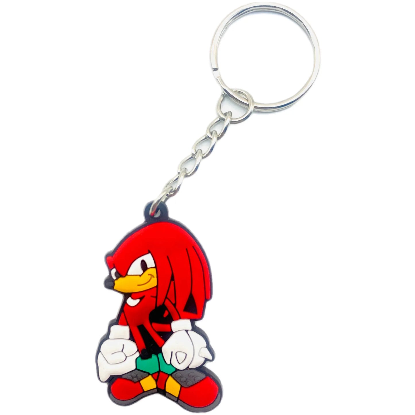 New Sonic The Hedgehog Key Chain Pendant Key Chain Hangings Pvc Japanese Anime Key Ring Schoolbag Decoration