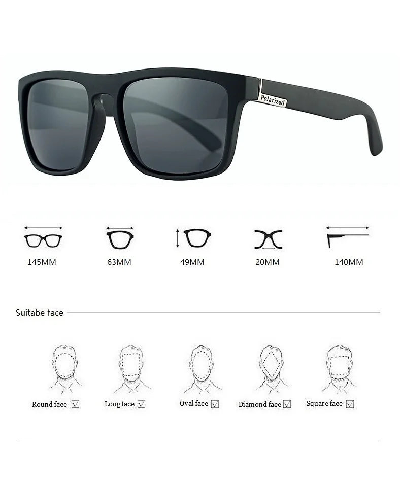 Men Women Polarized Sunglasses Luxury Brand Designer Vintage Sunglasses Man Fashionable Driving Sun Glasses Eyewear Eyepieces