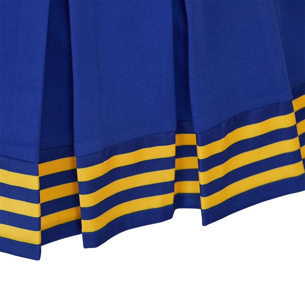Taylor Swift Cheerleader Uniform Costumes Blue White Dance Cheerleading