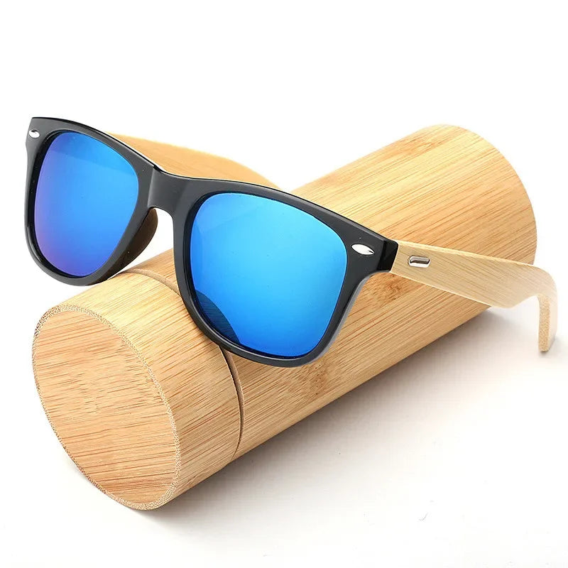 Men's Ultraviolet Sunglasses Classic Driving Riding UV400 Sports Sun Glasses Eyewear Wooden Bamboo Eyeglasses