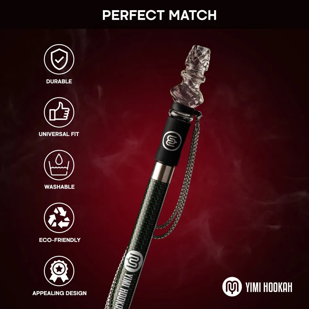 Glass Hookah Mouthpieces Shisha Mouth Tip Chicha Hygiene Personal Use Shisha Mouth Tip