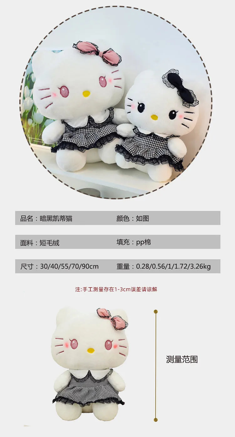 70cm Big Size Sanrio Hello Kitty Anime Plus Stuffed Doll Cartoon Anime Character Cute Throw Pillow As A Holiday Gift for Friends