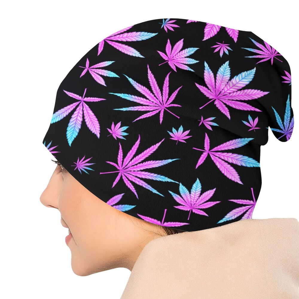 420 Cannabis Leaves Bonnet Hats Knitting Hats Hip Hop