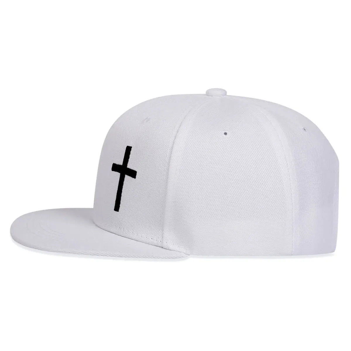 Men's one-piece unisex hat with cross embroidery, suitable for hip hop style, adjustable for outdoor use, provides sun protection, ideal for leisure activities in spring and autumn, travel, tourism, and beach vacations.