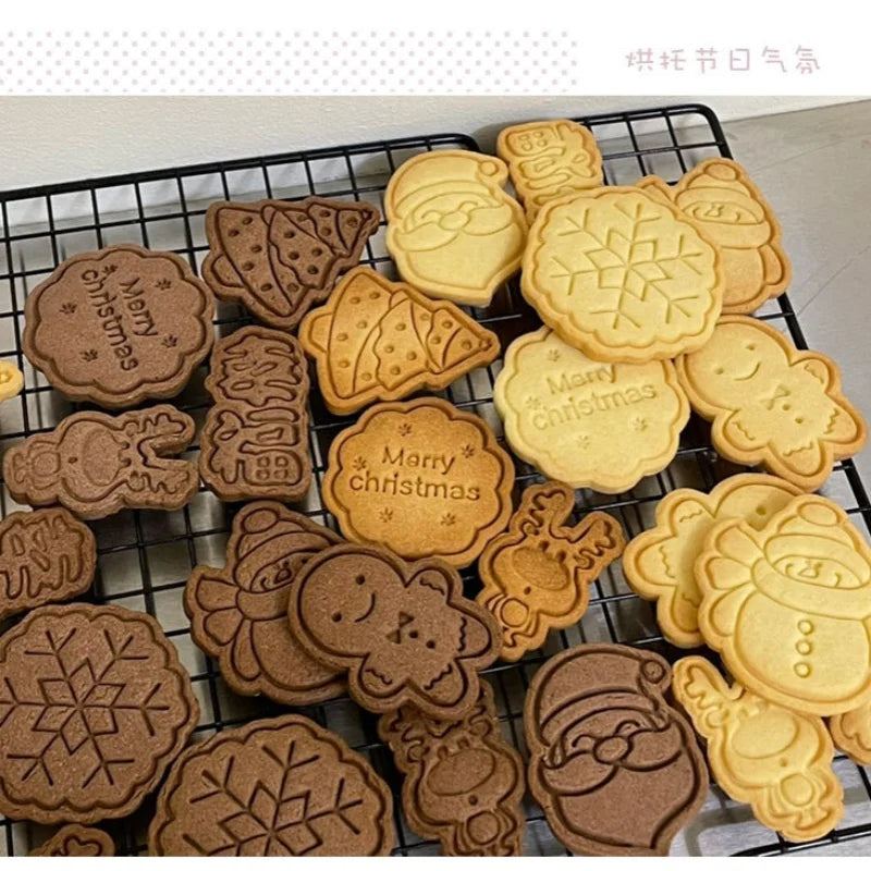 Hello Kitty Cartoon Cookie Cutter Set Sanrio Anime Bakery Mold Biscuit Press Stamp Embosser Dessert Mold Kitchens Supplies Tools