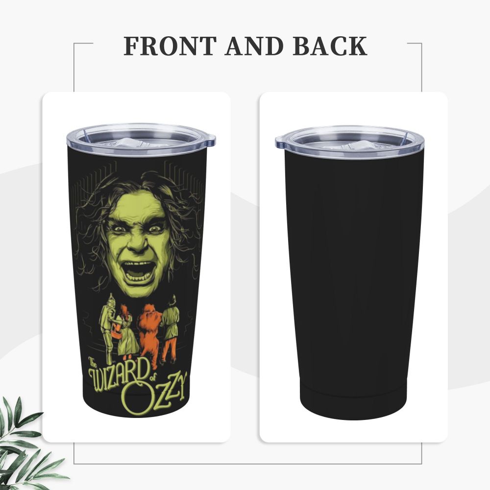 Wizard Of Ozzy Osbourne Tumbler With Straw Stainless Steel Tumblerst 20oz