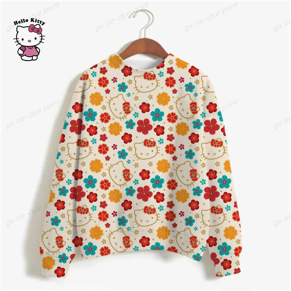 HELLO KITTY Hoodie Casual Long-sleeved Sweatshirt