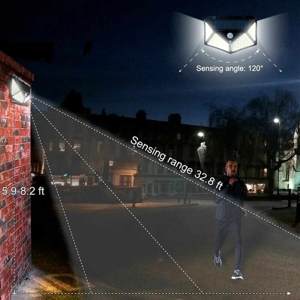 Solar Power Wall Light-Motion Sensor Waterproof