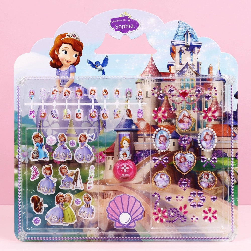 Ye Luoli Ice Princess Gem Girl Toy Nail Sticker