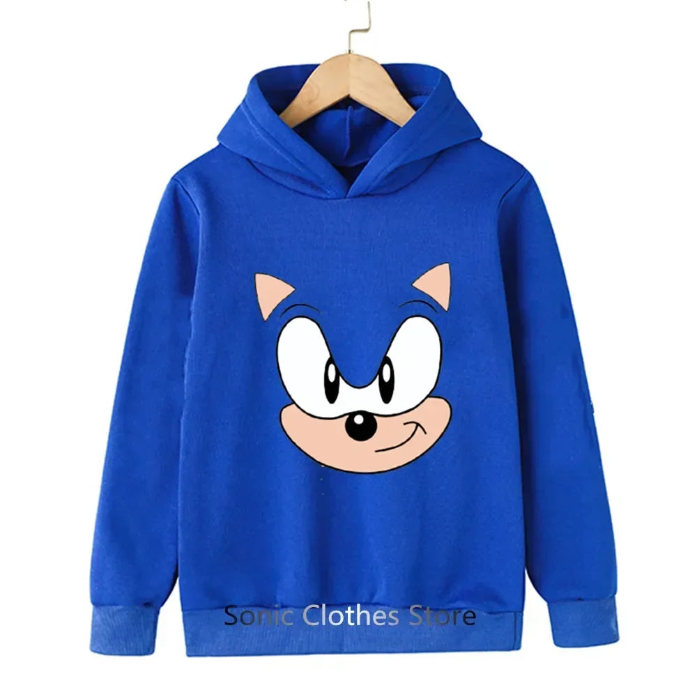 Sonic Hoodies Kids Cartoon Sonic Print.