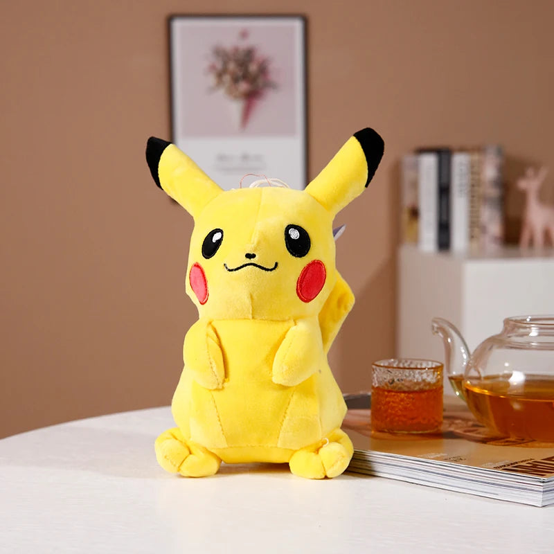Pikachu Cosplay Eevee Plush Pokemon Stuffed Dolls Eevee Dressing Cloak Cos Pikachu Plushies Kawaii Toys Hobbies Lovely Kids Gift