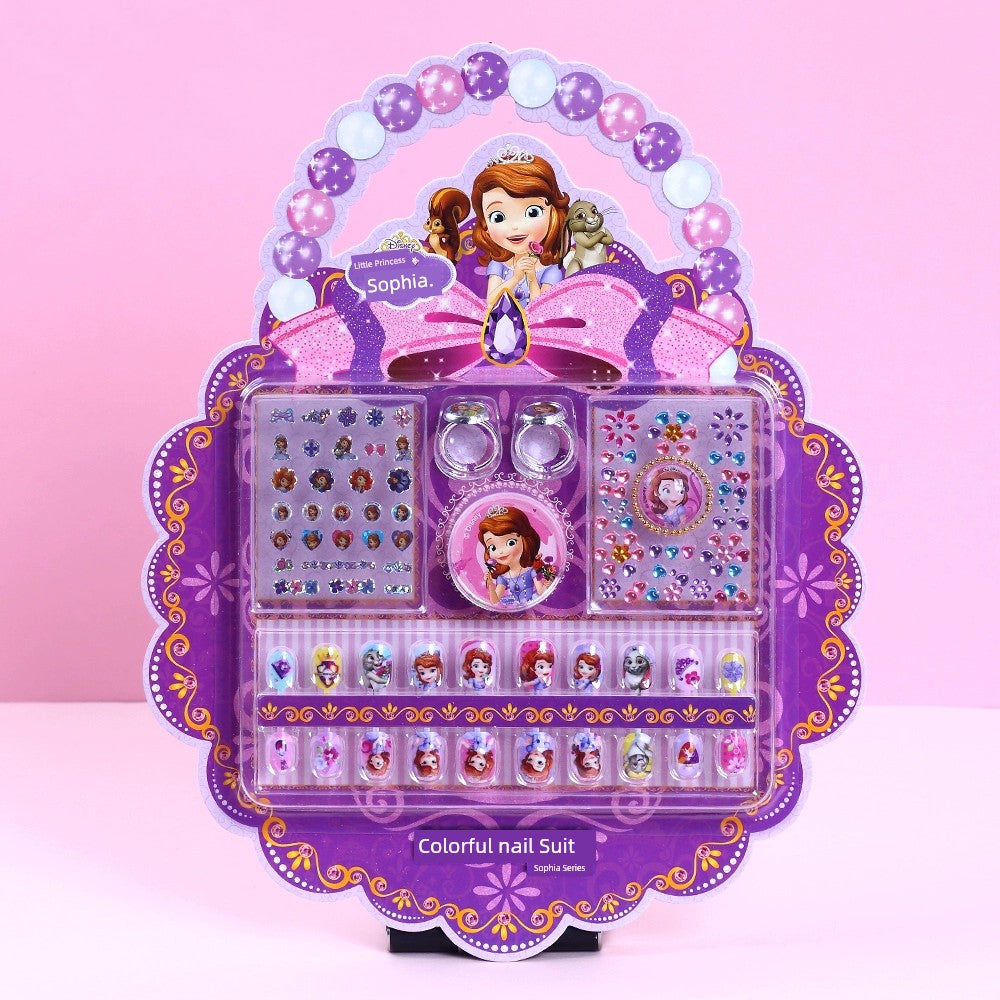Ye Luoli Ice Princess Gem Girl Toy Nail Sticker
