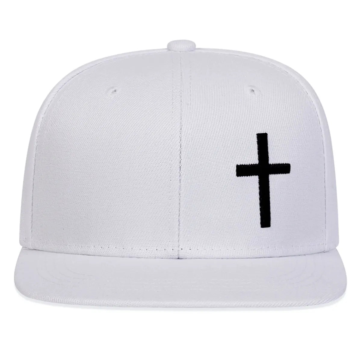 Men's one-piece unisex hat with cross embroidery, suitable for hip hop style, adjustable for outdoor use, provides sun protection, ideal for leisure activities in spring and autumn, travel, tourism, and beach vacations.