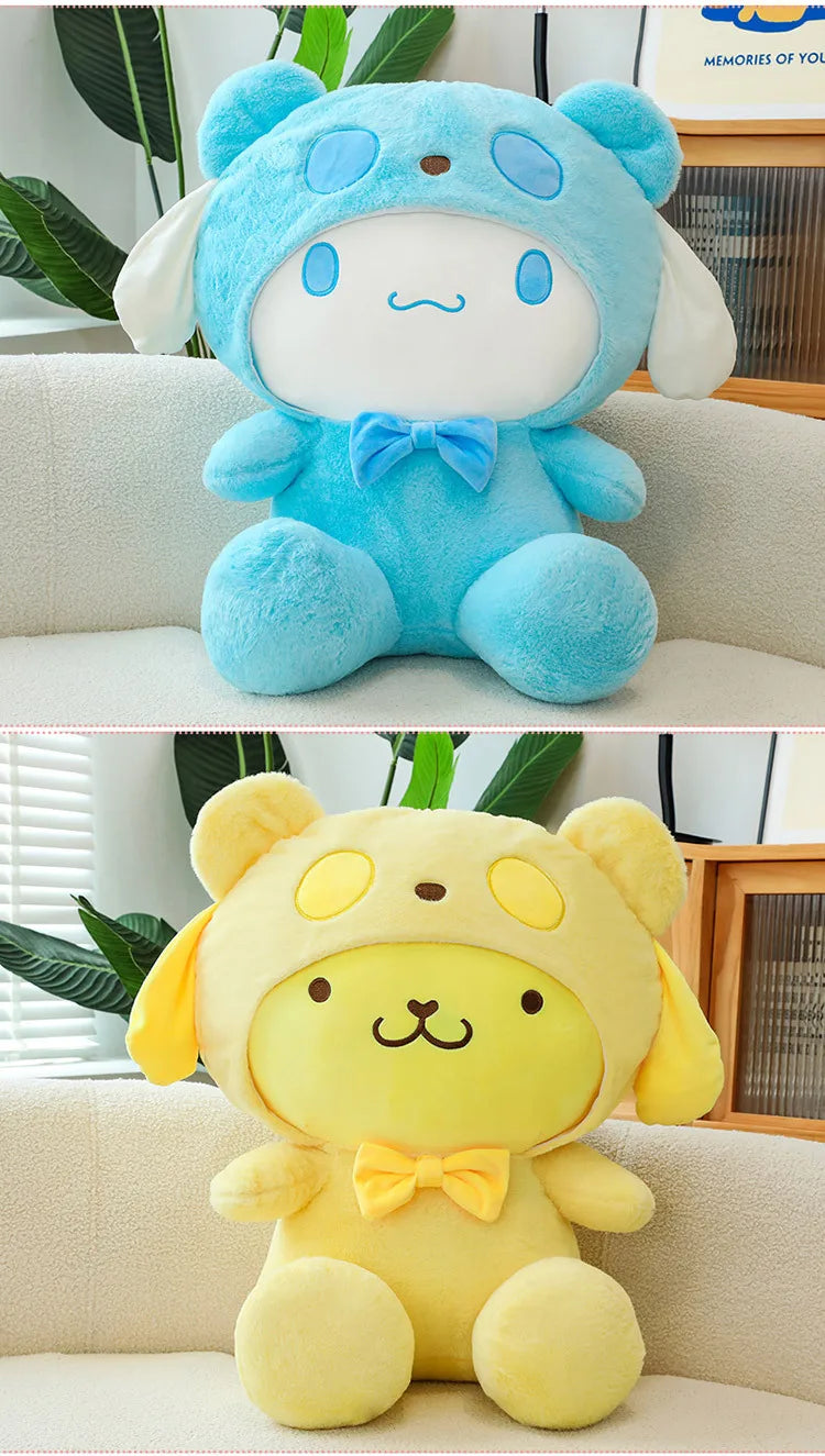 35/45cm Cute Cinnamoroll Toys Pudding Dog Plush Doll Gives Friend and Child Birthday Gift Pillow for Kids