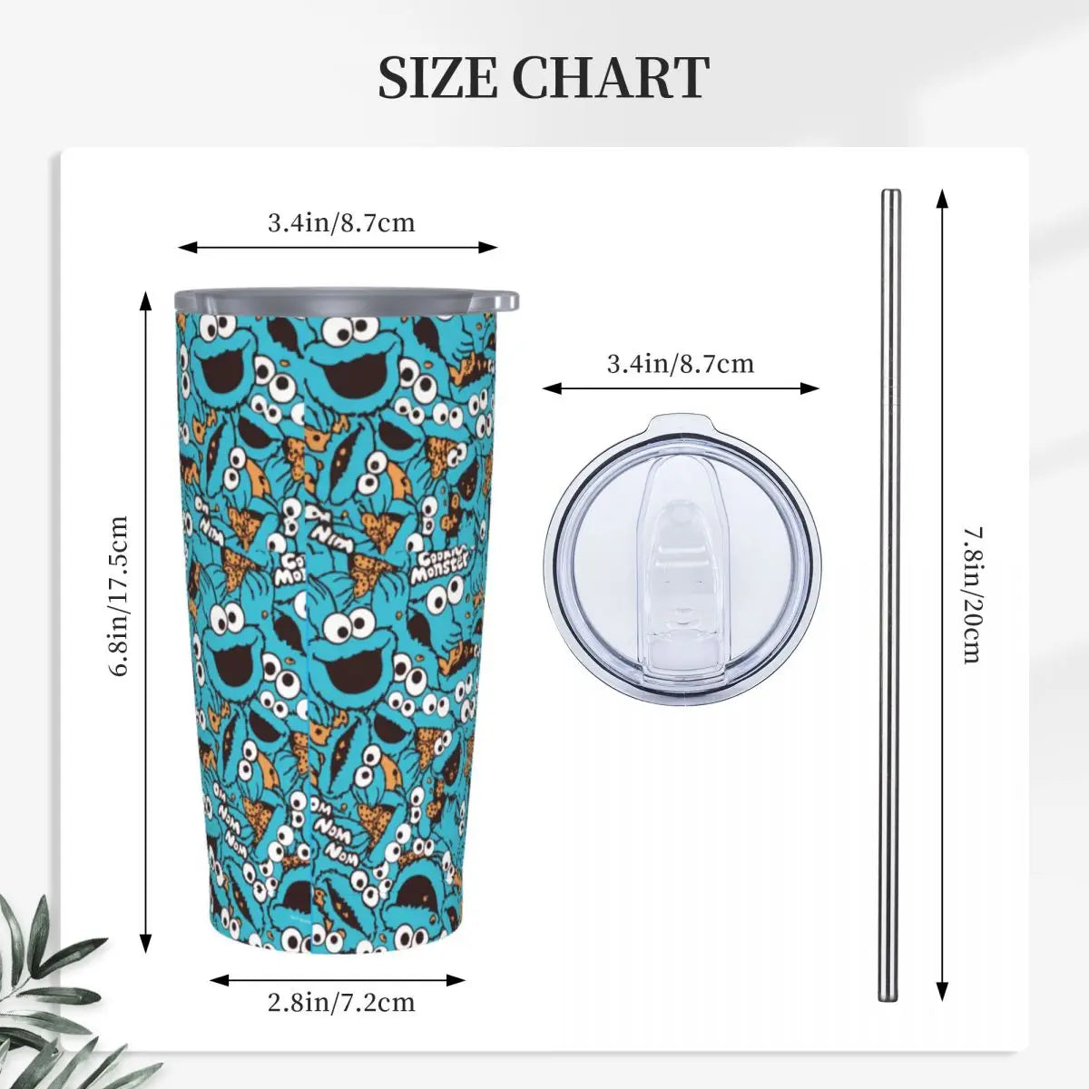 Cookies Monsters 20oz Tumbler