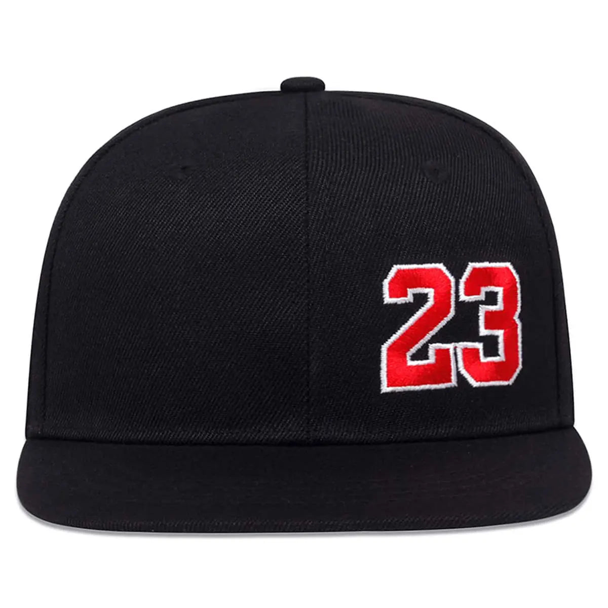 Men's One-Piece Unisex Hat with Number 23 Embroidery, Hip-Hop Style, Adjustable for Sun Protection, Ideal for Leisure, Spring and Autumn Travel, and Vacation.