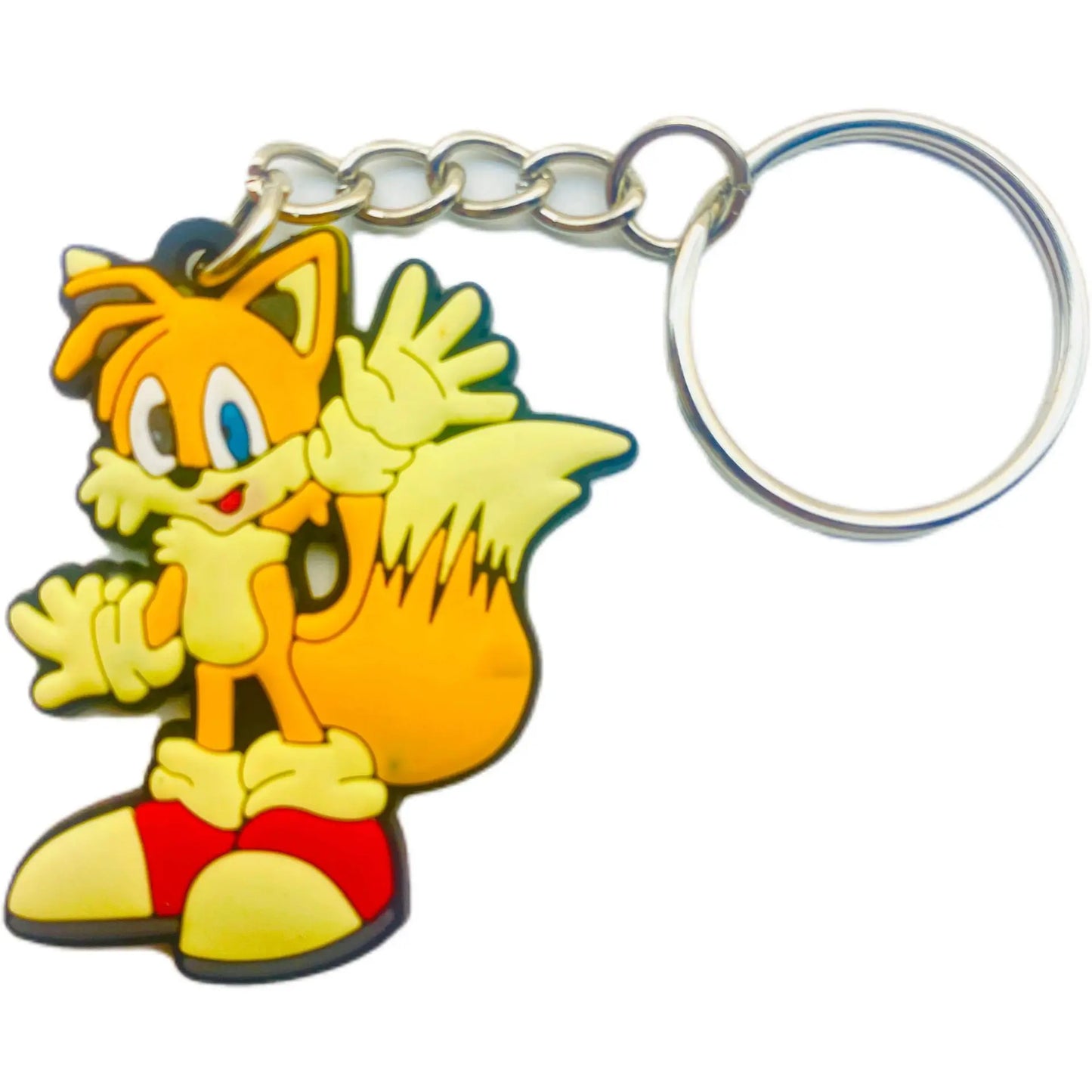 New Sonic The Hedgehog Key Chain Pendant Key Chain Hangings Pvc Japanese Anime Key Ring Schoolbag Decoration