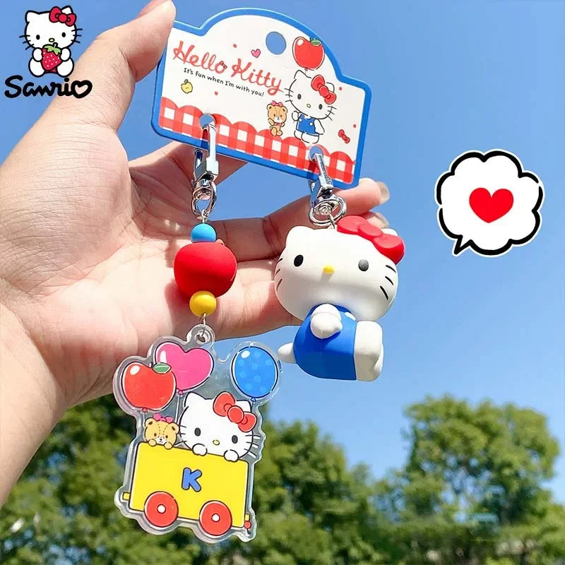 Kawaii Hello Kitty Keychain Sanrio Keychain Accessories