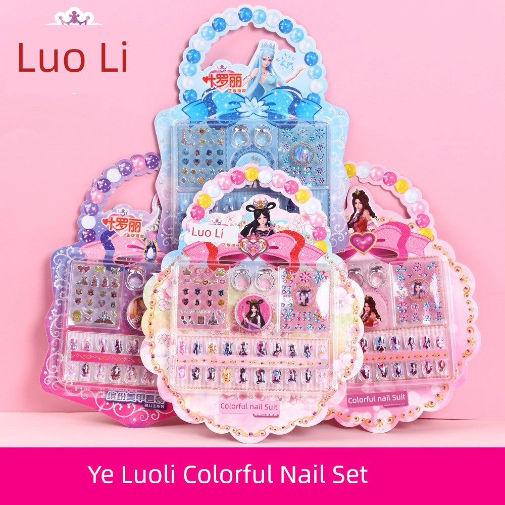 Ye Luoli Ice Princess Gem Girl Toy Nail Sticker